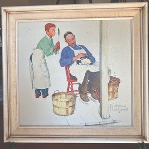 Norman Rockwell - Swatters Rights-Canvas Art Print - Limited Edition 252/2500